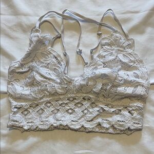 Anemone Lace Bralette in White